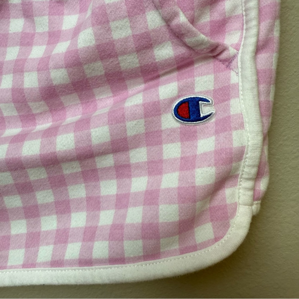 Champion | Pink and White Checked Shorts - Picture 3 of 6